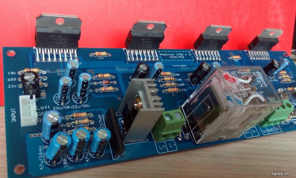 Board Ampli 100W x 2 kênh dùng TDA7294 - 5