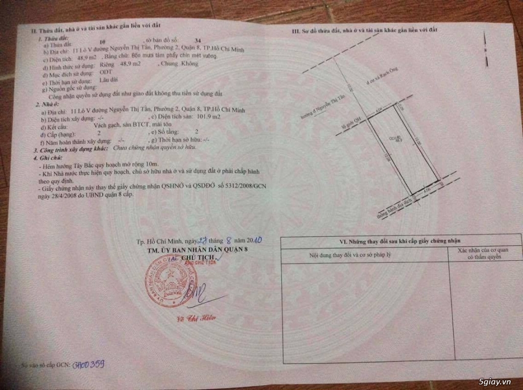 Chính chủ - bán nhà mặt tiền chợ Rạch Ông. Phù hợp kinh doanh - 4