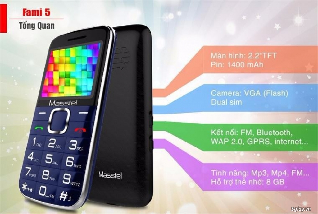 Tổng hợp sỉ lẻ dòng điện thoại Masstel - 32