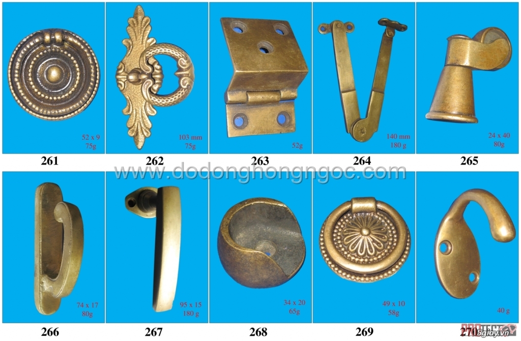 Tay nắm tủ bằng đồng,nẹp đồng trang trí,đúc sản phẩm theo yêu cầu của - 26
