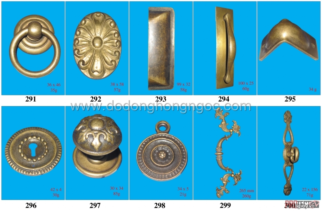 Tay nắm tủ bằng đồng,nẹp đồng trang trí,đúc sản phẩm theo yêu cầu của - 34