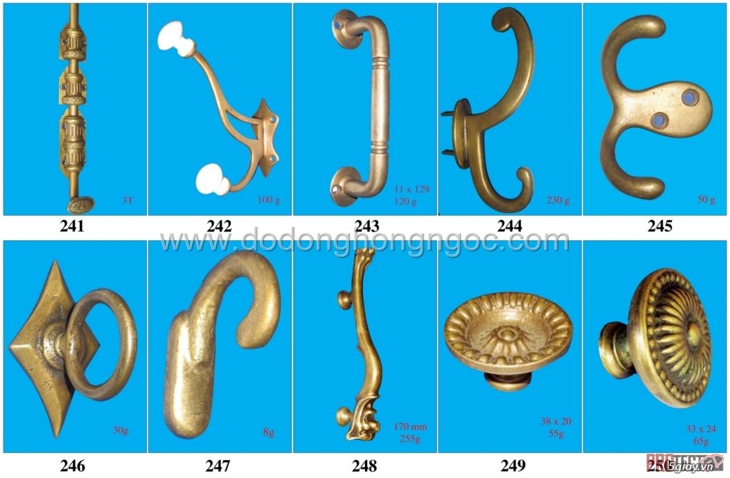 Tay nắm tủ bằng đồng,nẹp đồng trang trí,đúc sản phẩm theo yêu cầu của - 23