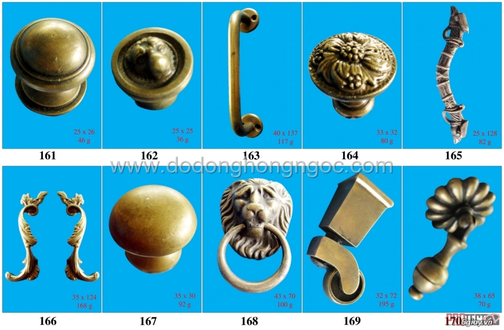 Tay nắm tủ bằng đồng,nẹp đồng trang trí,đúc sản phẩm theo yêu cầu của - 19