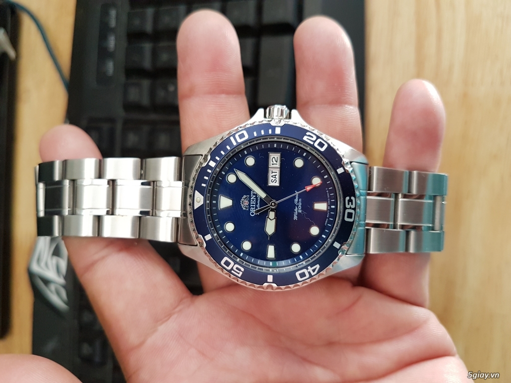 Cần bán đồng hồ Orient Ray 2 Blue còn mới 99% - 4
