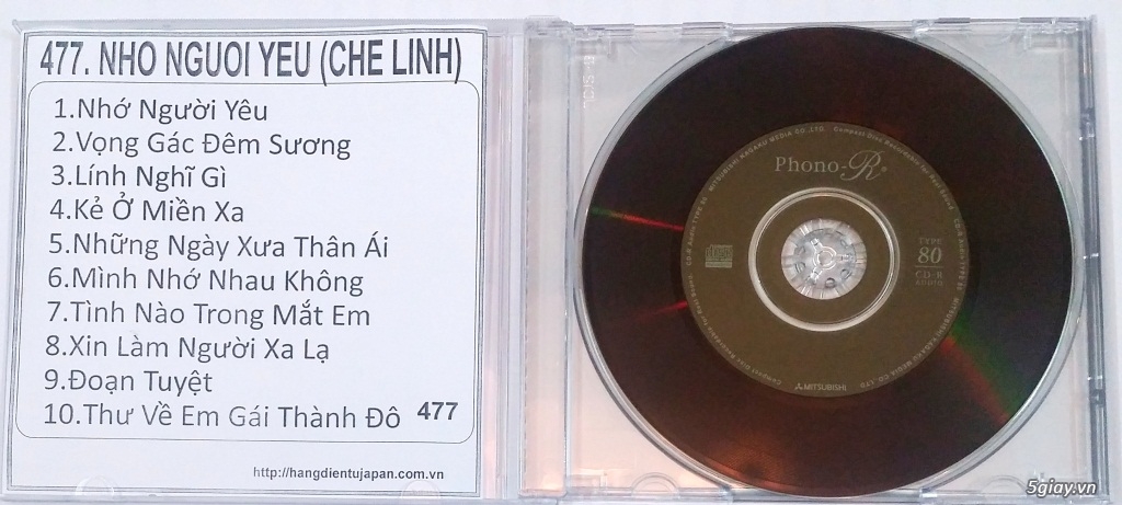 Đĩa Nhạc CD Phono Mitsubishi Chất Lượng Cao - 26