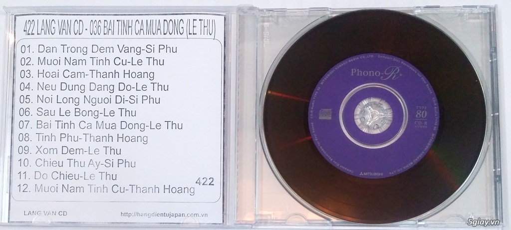 Đĩa Nhạc CD Phono Mitsubishi Chất Lượng Cao - 6