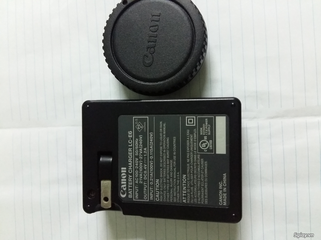Sạc zin canon E6(dùng cho 60D,70D,7D,6D,5Diii....) - 1