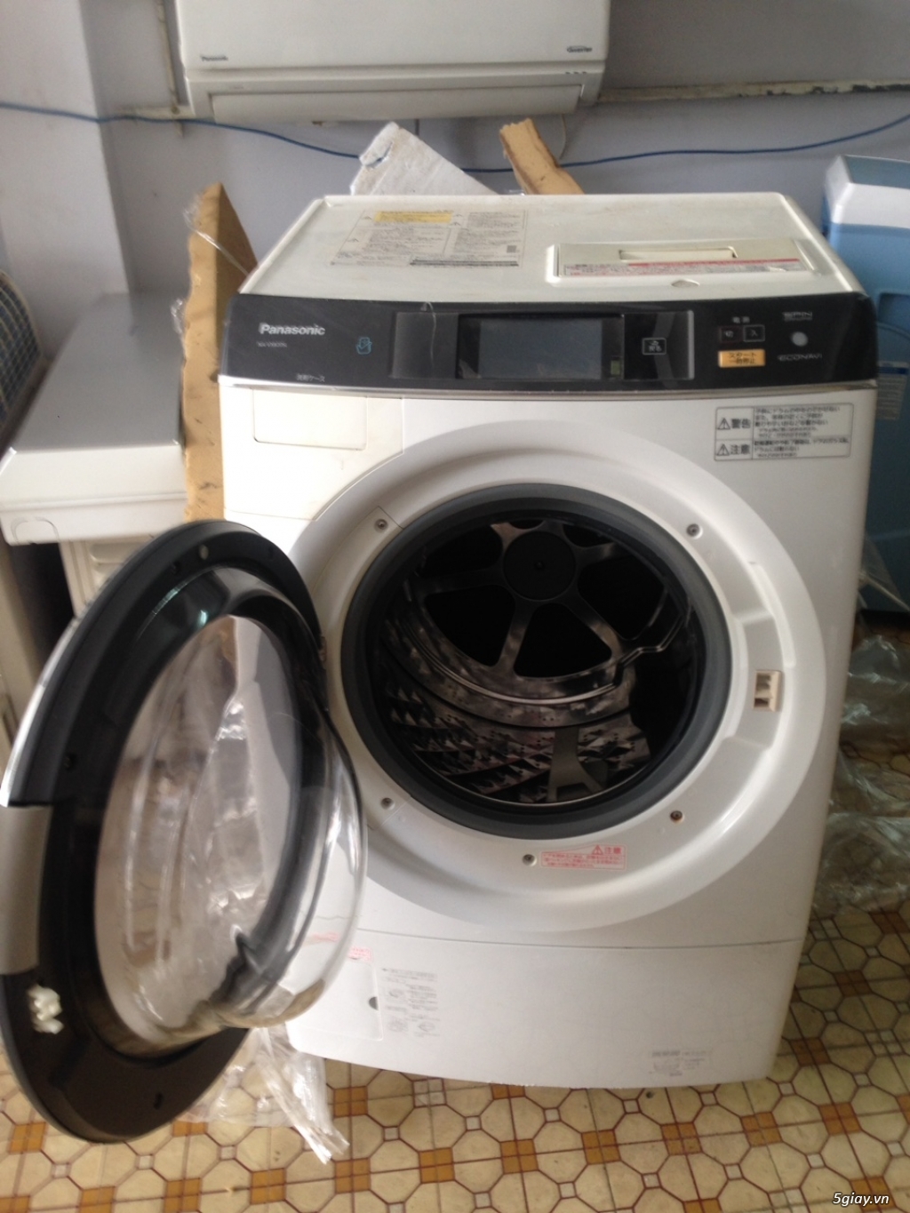 Máy giặt Panasonic Na-vx820SL-date 2013-9kg-sấy block - 1