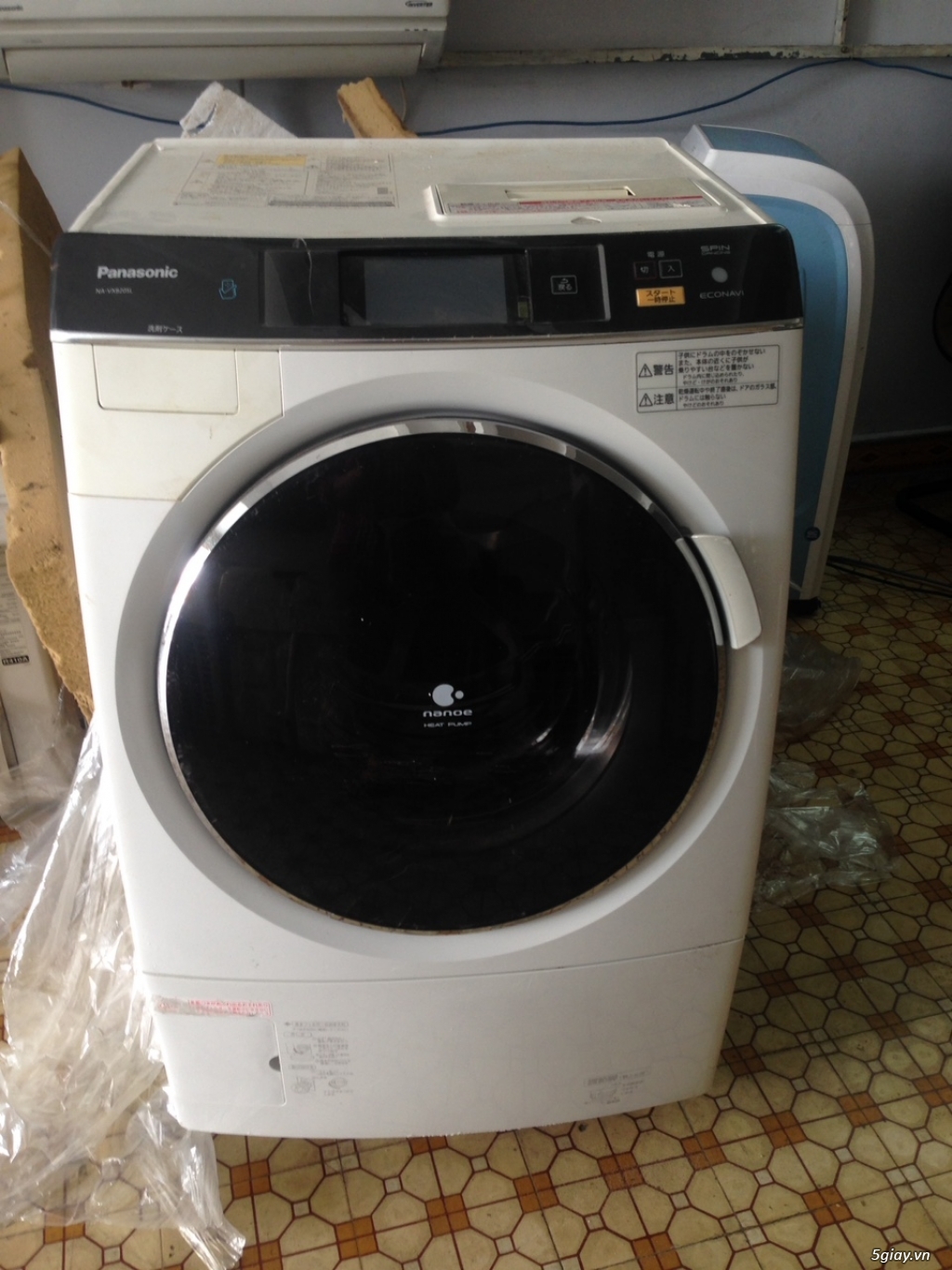 Máy giặt Panasonic Na-vx820SL-date 2013-9kg-sấy block