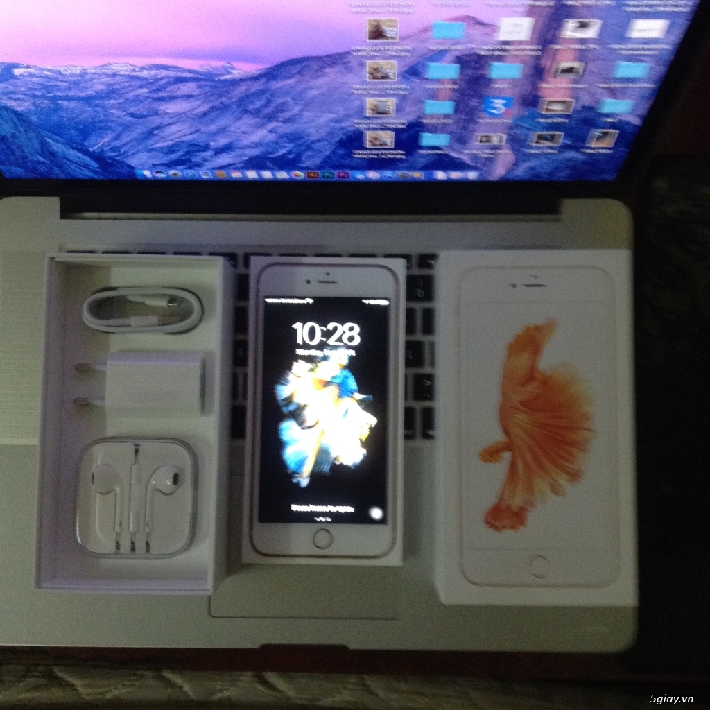 Iphone 6s Plus Rose 32 G full box full phụ kiện like new còn BH TGDD - 1