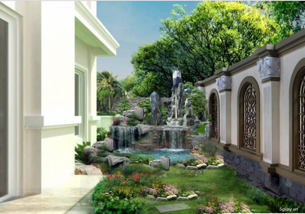 thiết kế thi công sân vườn biệt thự - 4