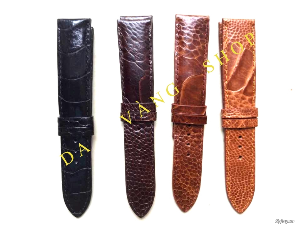 Dây đồng hồ da Cá Sấu, Đà điểu