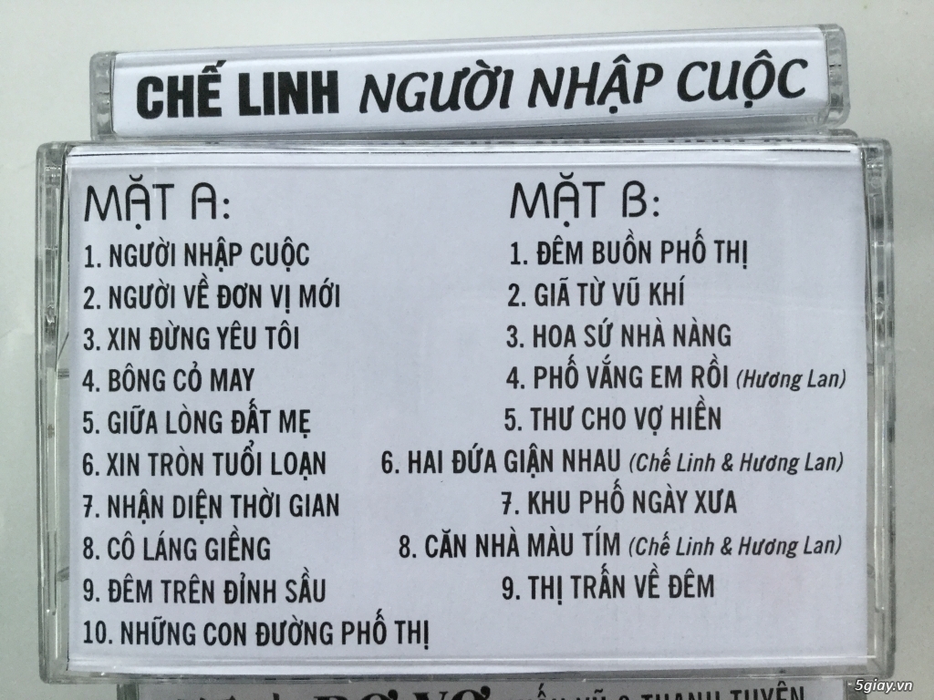 Băng cassette Chế Linh, Tuấn Vũ, Giao Linh, Hương Lan... - 2