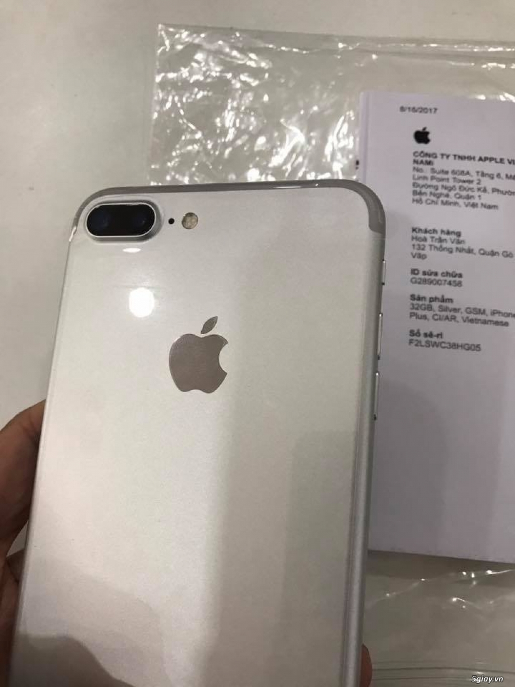 iphon 7 plus 32Gb trắng máy mới 100% chưa active TBH - 2