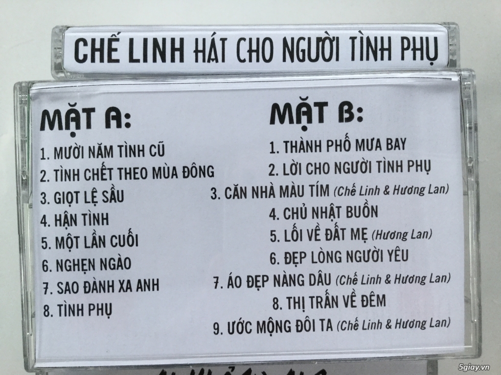 Băng cassette Chế Linh, Tuấn Vũ, Giao Linh, Hương Lan... - 3