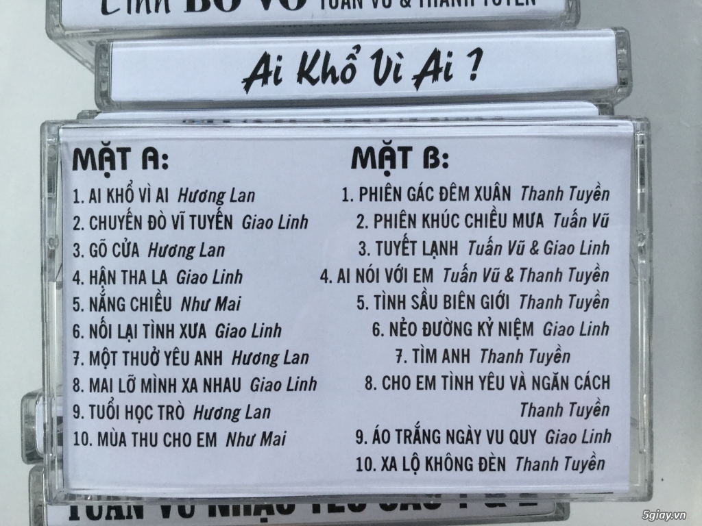 Băng cassette Chế Linh, Tuấn Vũ, Giao Linh, Hương Lan... - 9