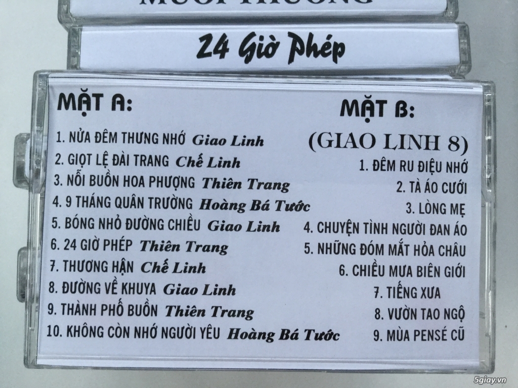 Băng cassette Chế Linh, Tuấn Vũ, Giao Linh, Hương Lan... - 11