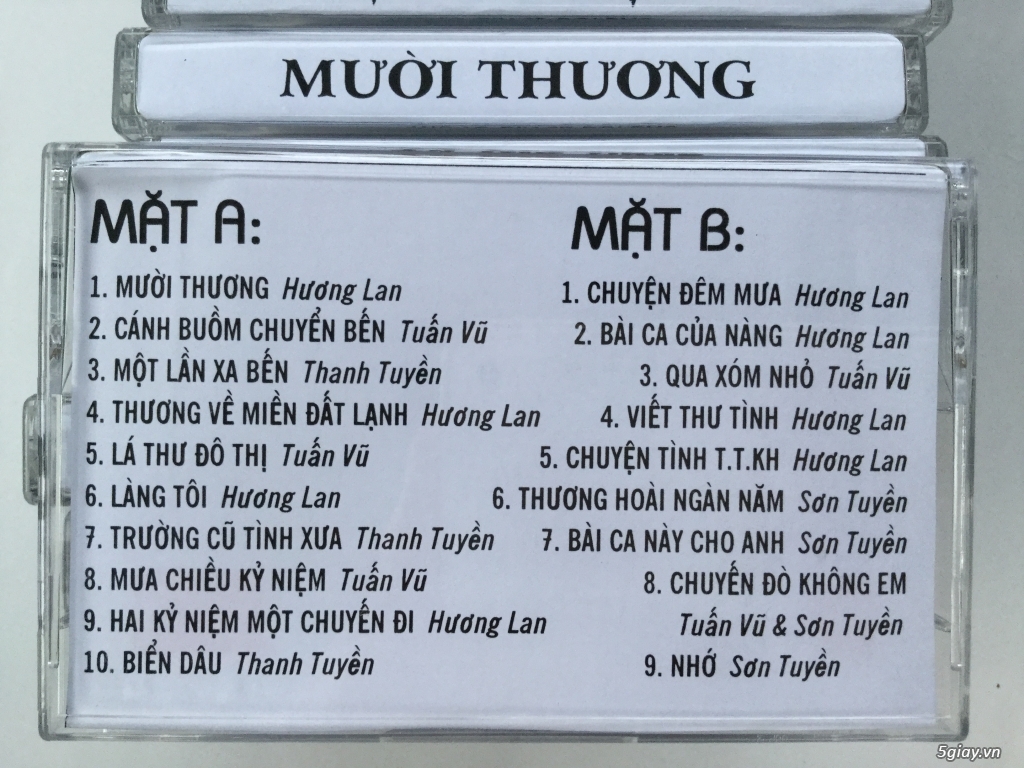 Băng cassette Chế Linh, Tuấn Vũ, Giao Linh, Hương Lan... - 10