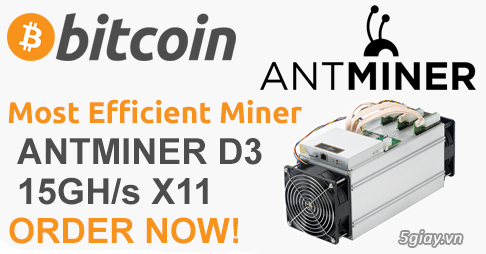 Bán máy Asic anminer D3 15gh/s