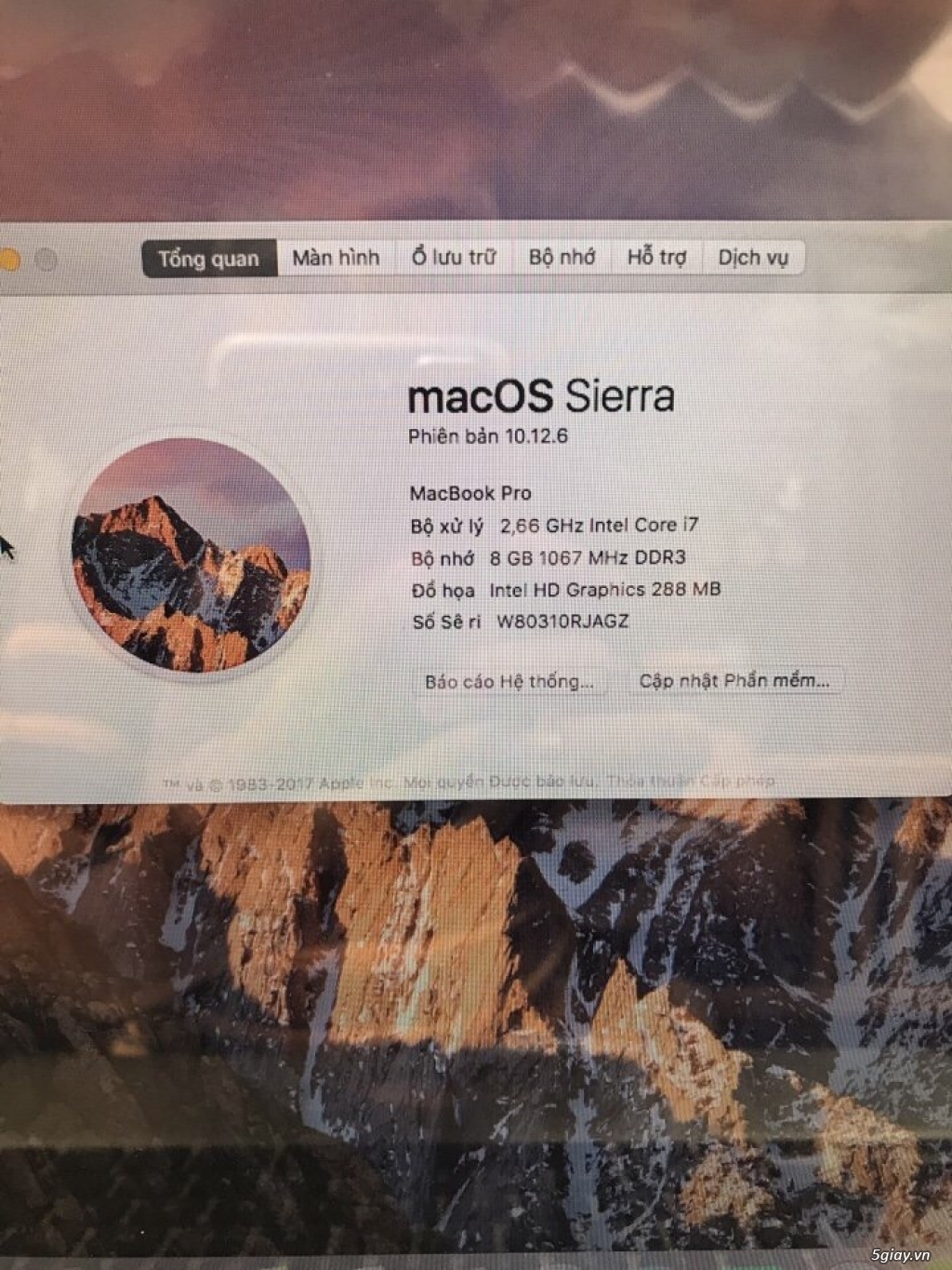 Cần bán nhanh macbook pro 2010 core i7 - 2