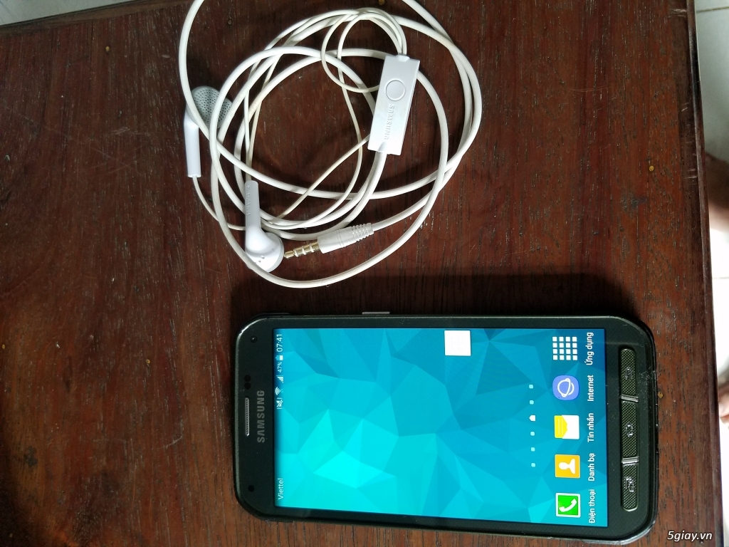 bán samsung s5 activer màu cambo 95% 2pin  sạc cap