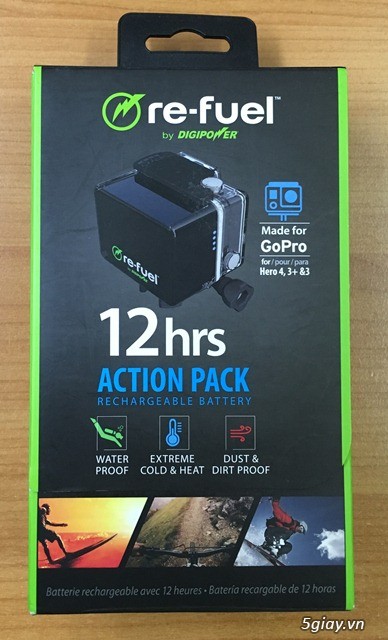 Cần bán pin dung lượng cao cho gopro Hero4, Hero3+ & Hero3 giá cực sốc - 7