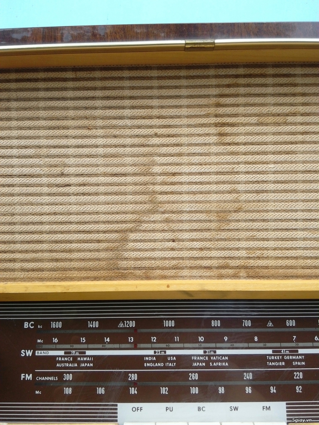 Radio Grundig ( Tube  Đèn) Made in Germany  Điện 110v - 6