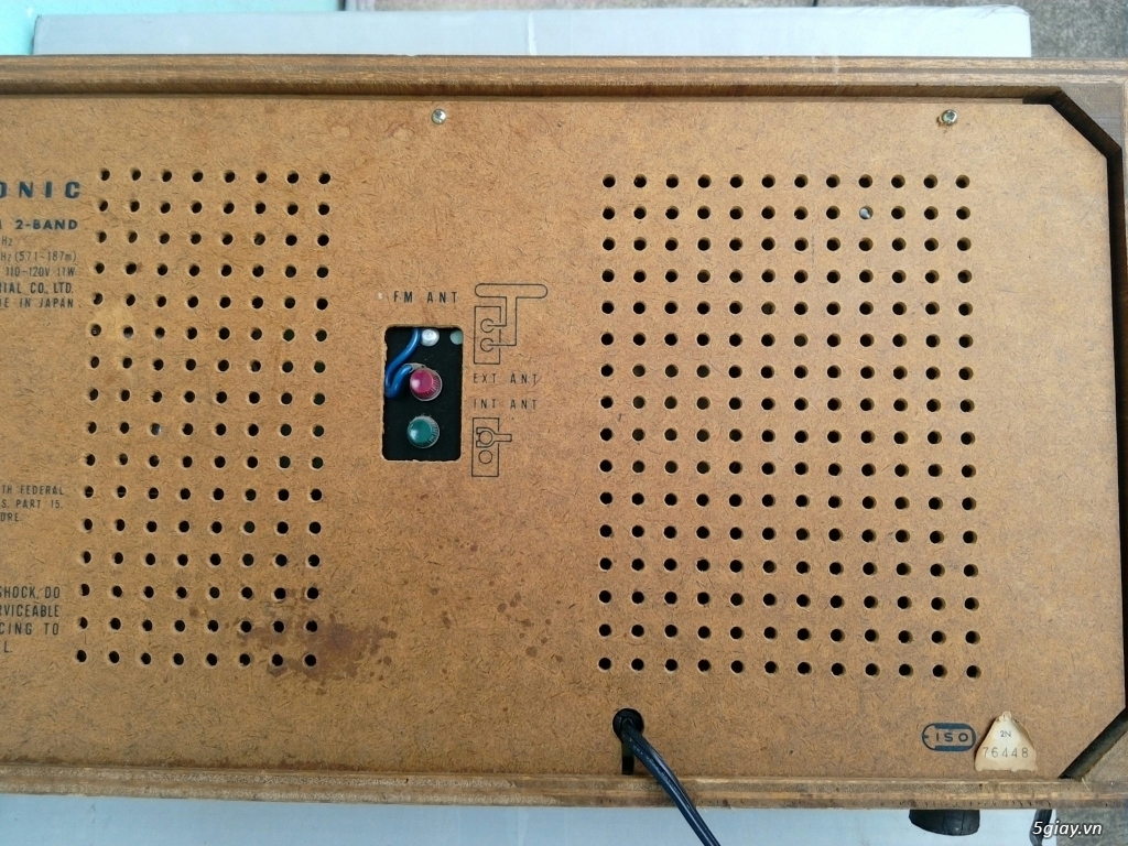 Radio Panasonic , FM -AM , 2-BAND Made in Japan - Điện 110v (MÃ số 2) - 9