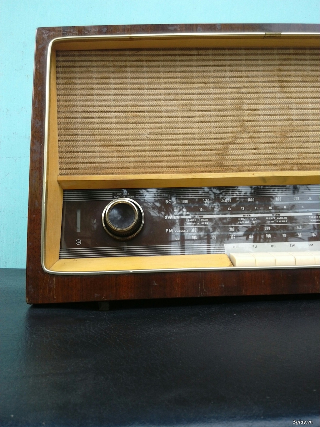 Radio Grundig ( Tube  Đèn) Made in Germany  Điện 110v - 1