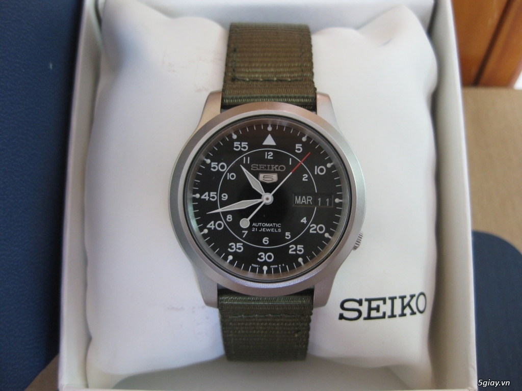 Đồng hồ Seiko 5 Quân đội Automatic - dòng k1 xuất Châu Âu - 1