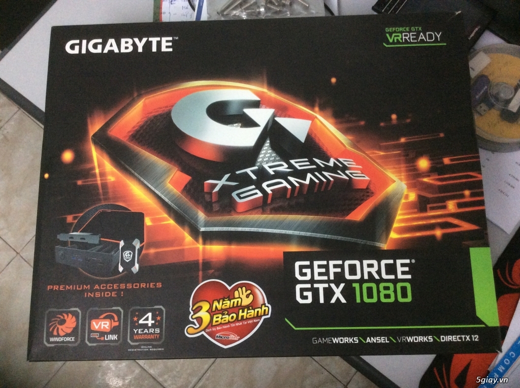 Bán Giga GTX 1080 Extreme Gaming mới dùng 2 tháng