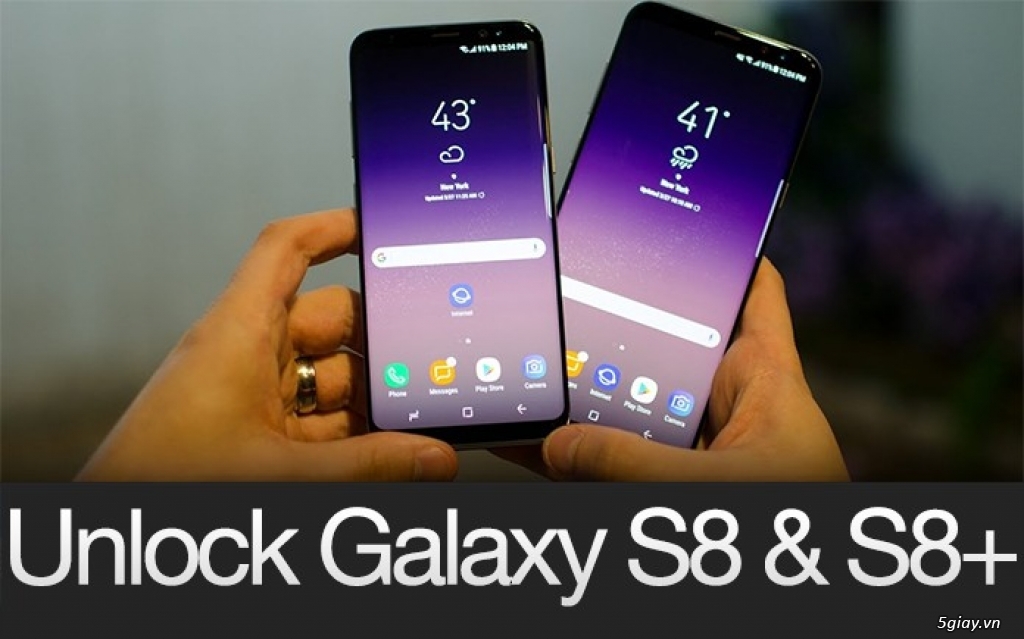 Mở mạng, unlock Samsung Galaxy S8, S8 Plus lên quốc tế lấy liền uy tín
