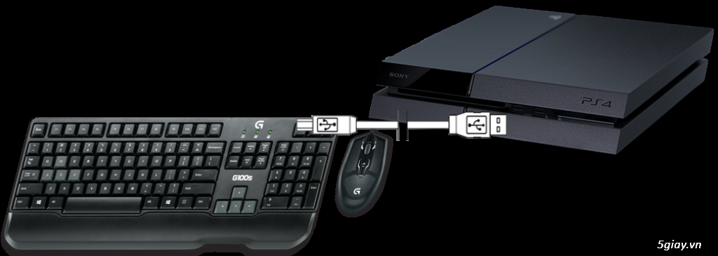 KC Adapter-sử dụng chuột phím và vô lăng trên PS4,PS3,PS2,X360,XONE - 3