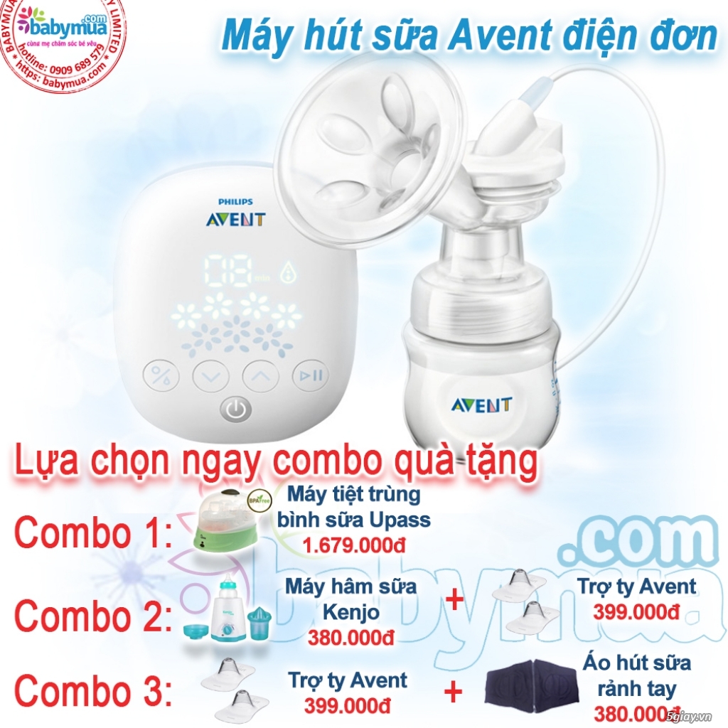 Máy Hút Sữa Avent Điện Đơn Scf301/01 Chính Hãng Bh 2 Năm Toàn Quốc - 15