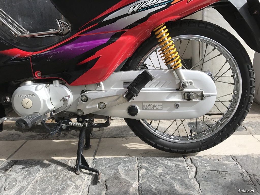 honda wave zx 2005 đỏ-đen - 3