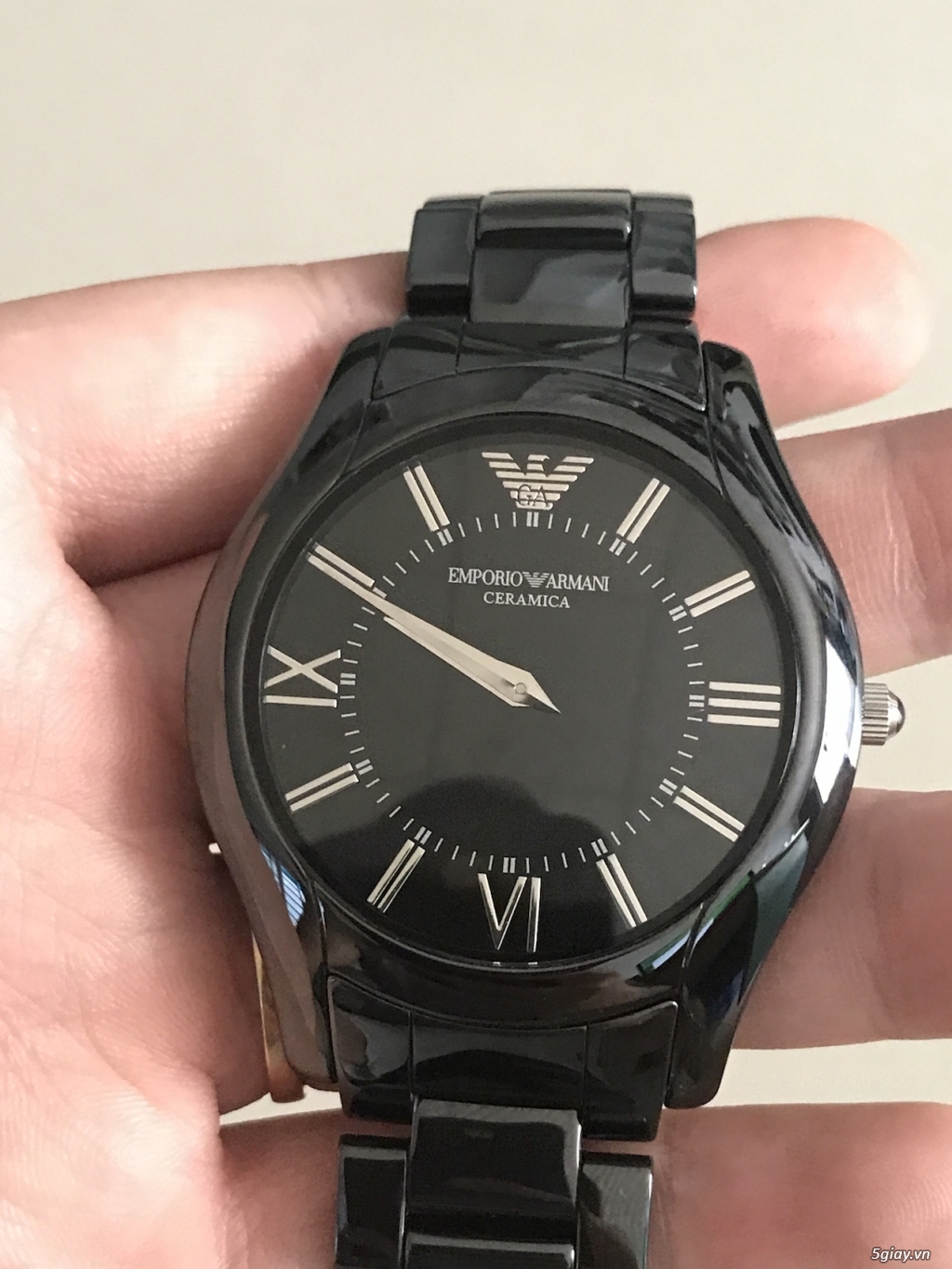 Đồng hồ Emporio Armani Chronograph Black cực đẹp - 10
