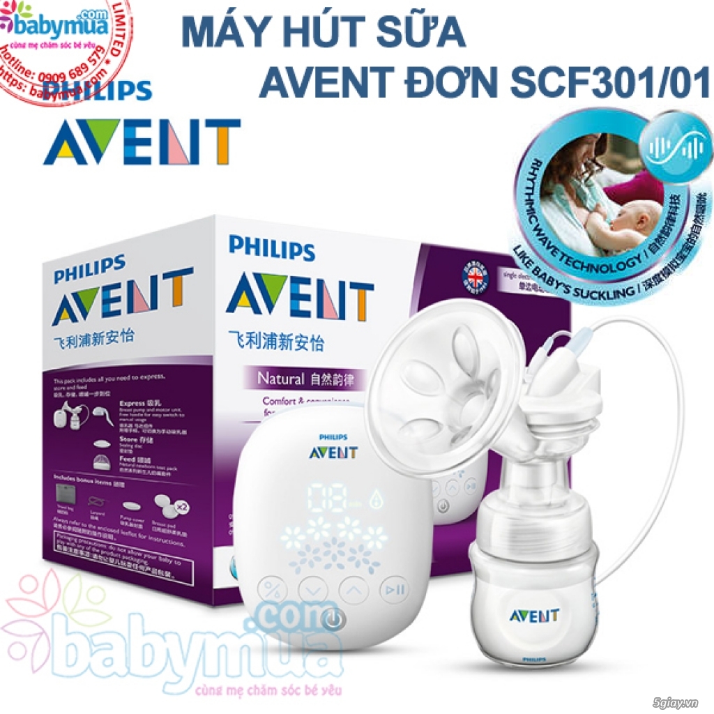 Máy Hút Sữa Avent Điện Đơn Scf301/01 Chính Hãng Bh 2 Năm Toàn Quốc - 14