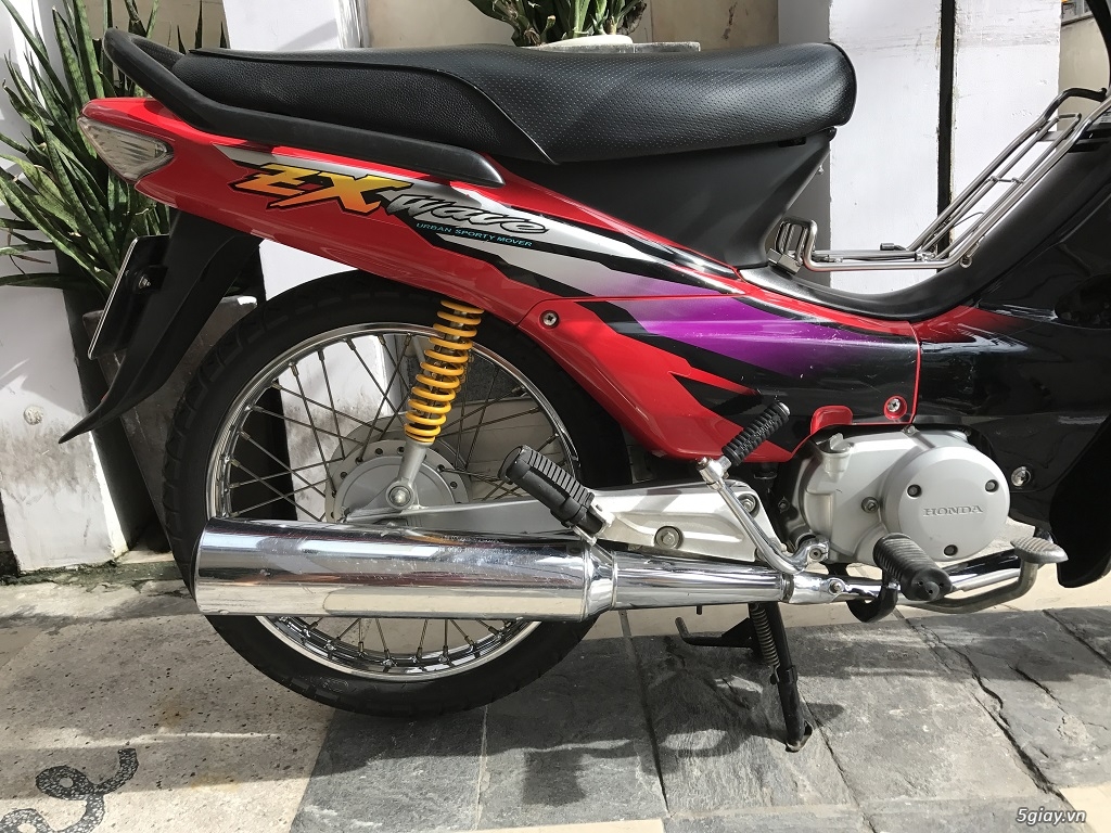 honda wave zx 2005 đỏ-đen - 4