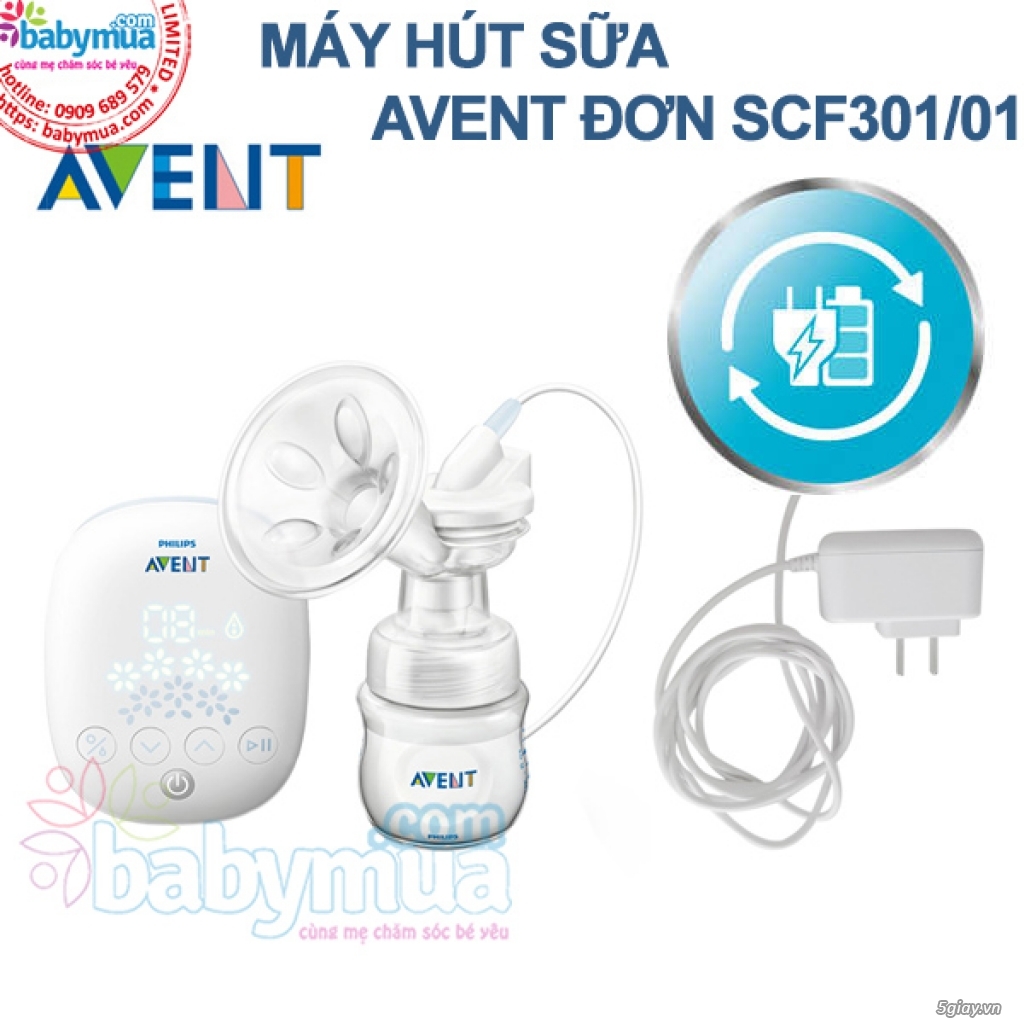 Máy Hút Sữa Avent Điện Đơn Scf301/01 Chính Hãng Bh 2 Năm Toàn Quốc - 11