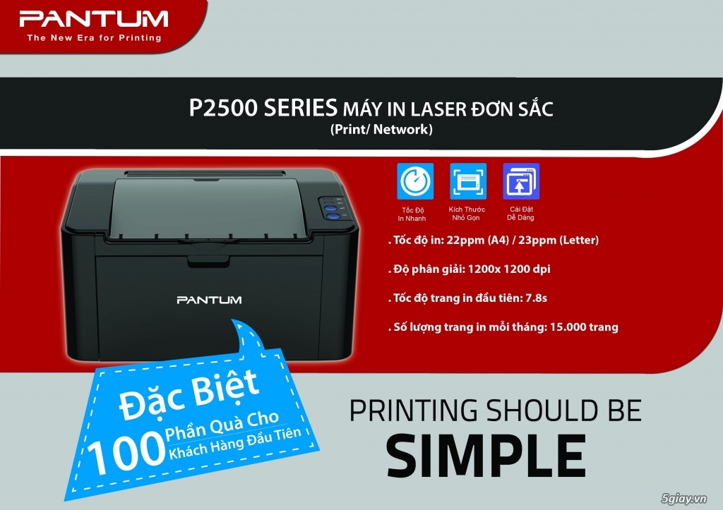 máy in laser đơn sắc P2500
