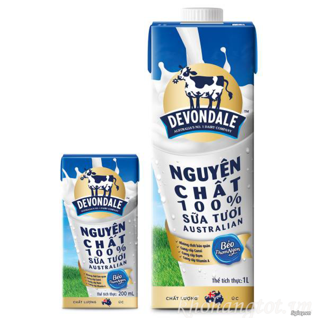 Sữa tươi chính hãng Úc Devondale