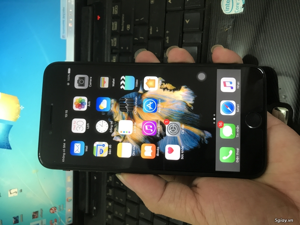 Iphone 7plus đen nhám hàng vn