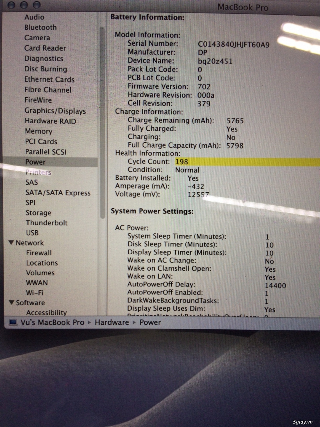Bán Macbook Pro 13 - 3
