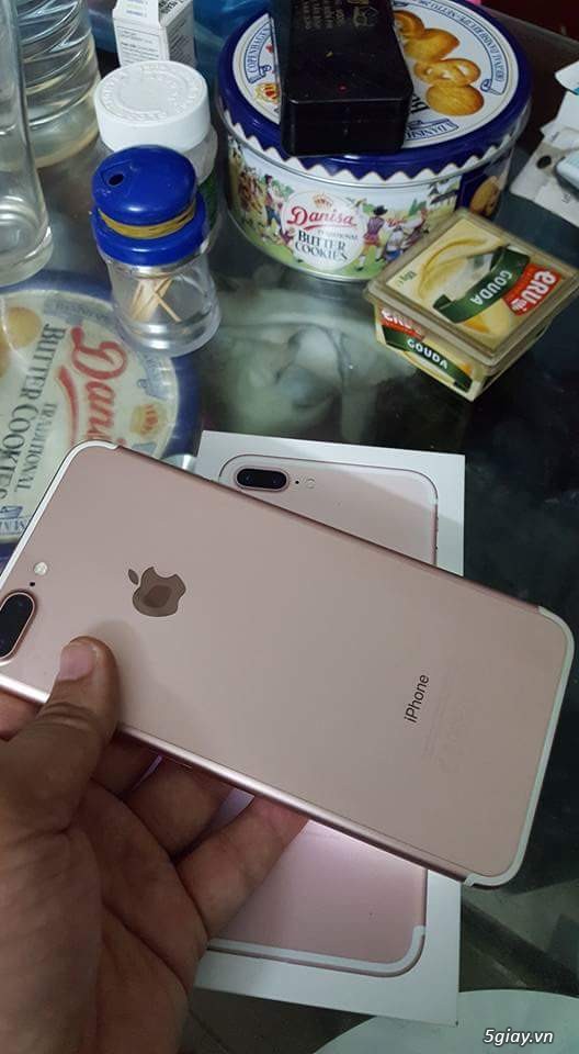 iphone 7 plus 32gb vàng hồng, hàng fpt bảo hành 7/2018 - 1