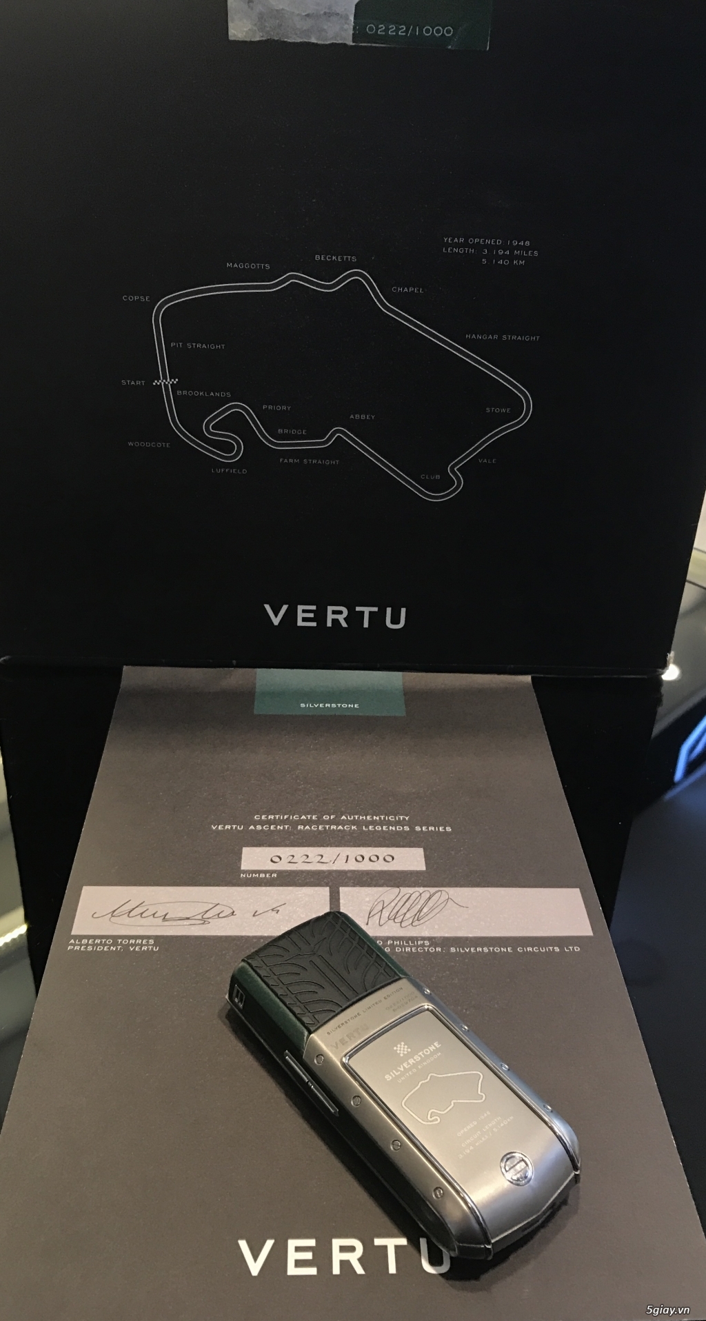 Vertu Ascent Racetrack Legends Series SliverSTone Limited Edition - 31