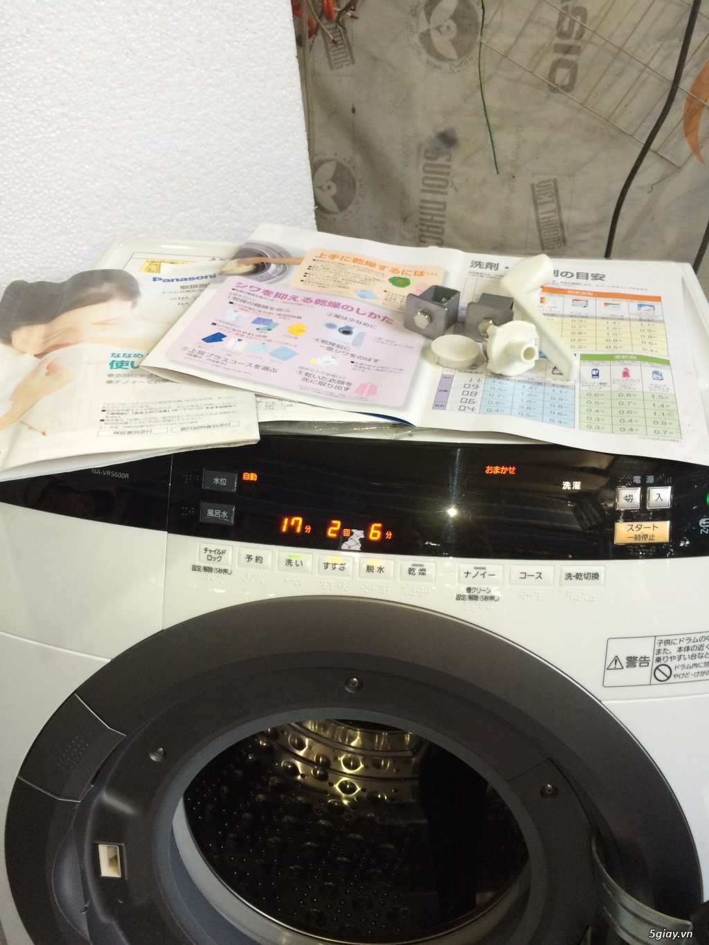 Máy giặt siêu bền lưu kho Nhật Panasonic VR 5600, VR 3600, VR 2200 - 1