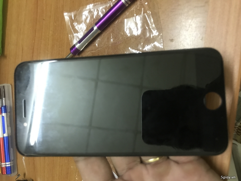Màn hình iphone 7 đen zin ép kiếng - 2