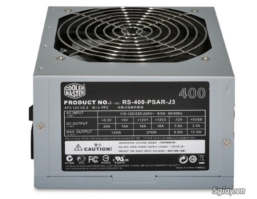 nguồn cooler master 400w bh 3/2019