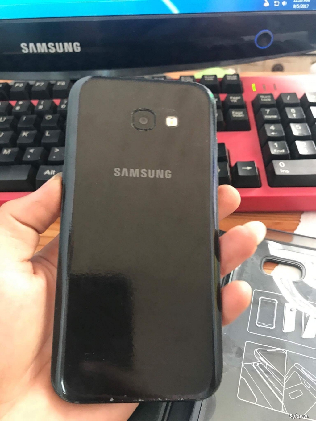 Samsung A5 2017 32GB màu đen máy cực đẹp còn bảo hành SSVN 4/2018 - 1
