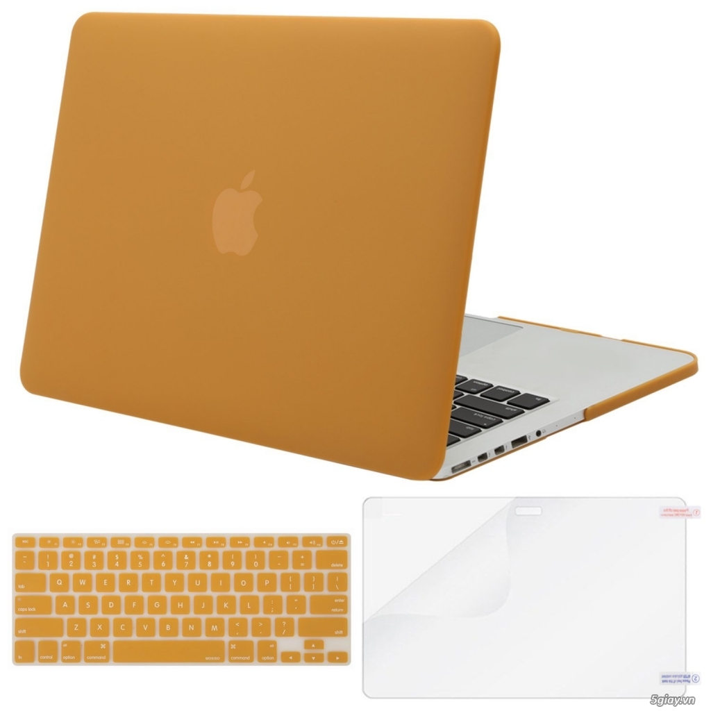 MOSISO Case + Keyboard Cover + Screen Protector cho MacBook, gold